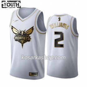 Dres Charlotte Hornets Marvin Williams 2 Nike 2019-20 Bijela Golden Edition Swingman - Dječji